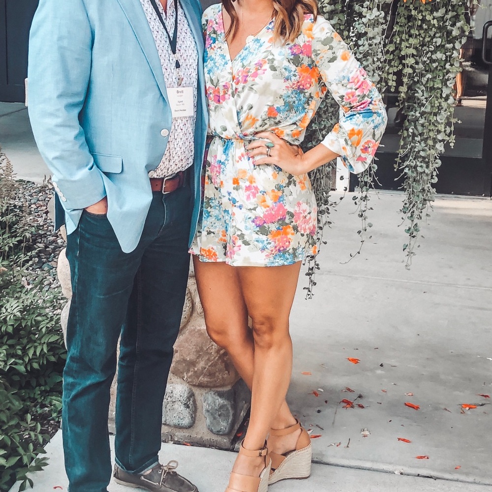 Floral Long Sleeve Romper